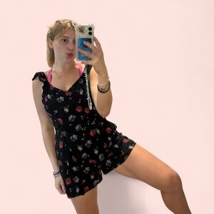 American Eagle Outfitters Black Floral Dress